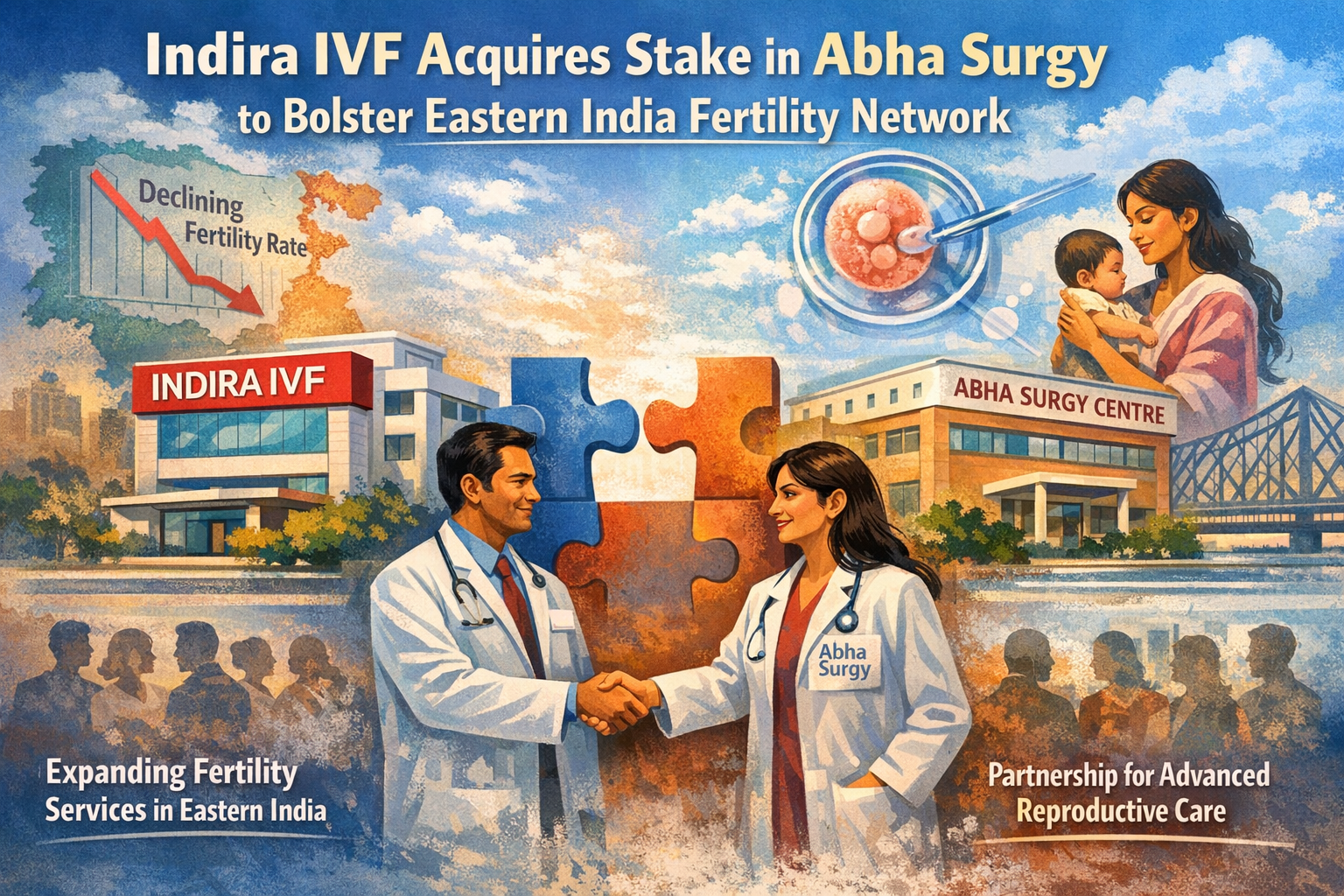 Indira IVF Acquires Stake in Abha Surgy to Bolster Eastern India Fertility Network